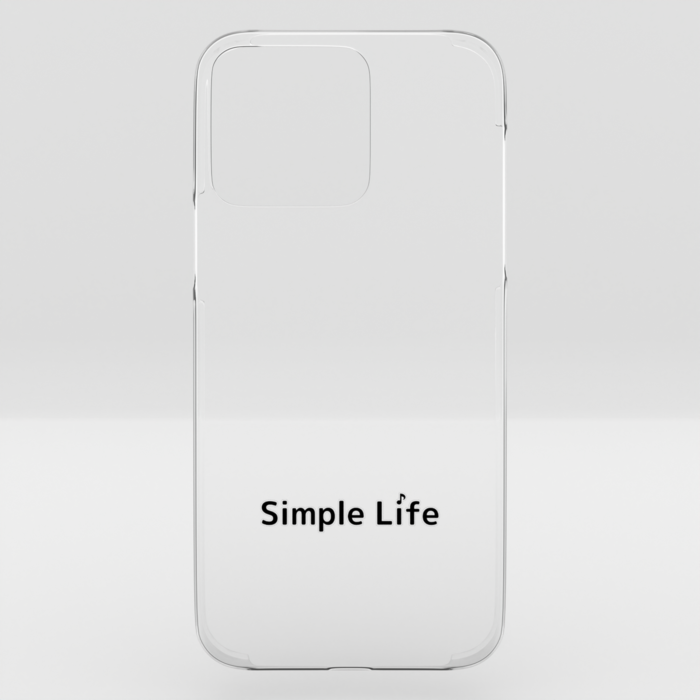 クリアiPhoneケースA　Simple Life♪　iPhone 15ProMax