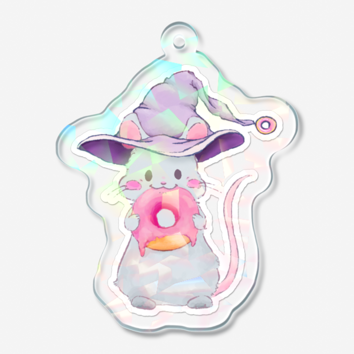 ホログラムアクリルキーホルダー - 50 × 50mm