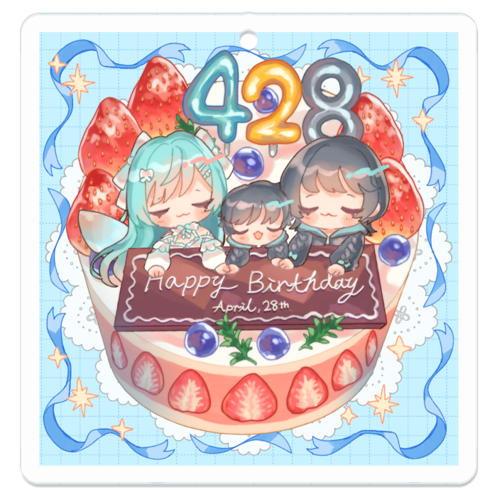 アクリルキーホルダー - 50 x 50 (mm)