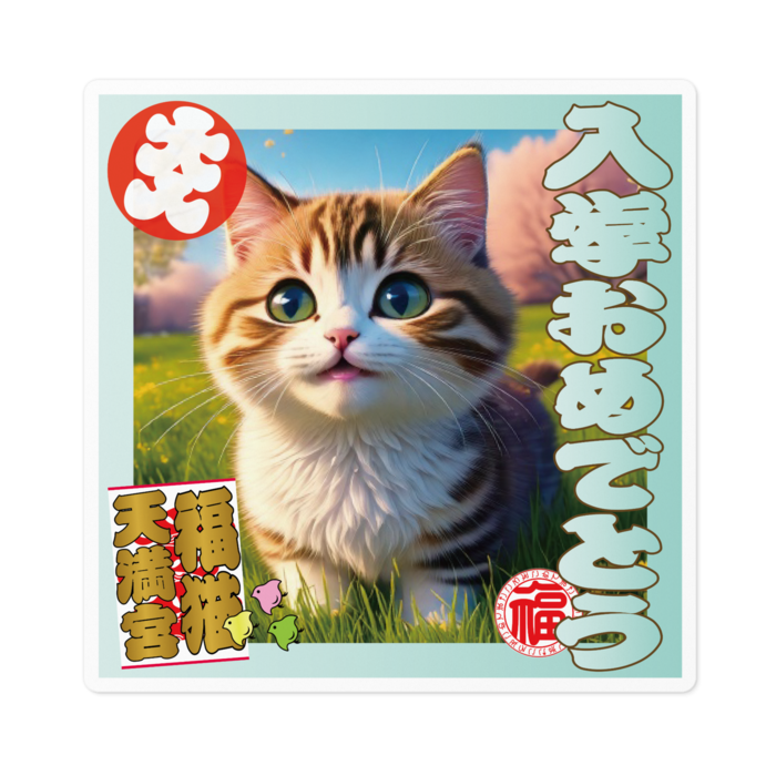 ステッカー - 100 x 100 (mm)