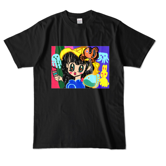 カラーTシャツ - L - ブラック (濃色)