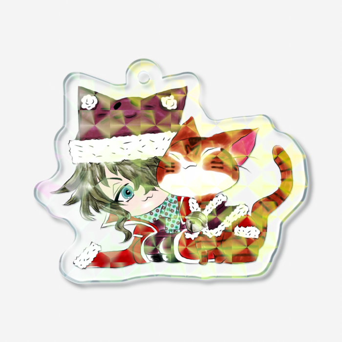 50 × 50mm - モザイク   ベリアニャンタと茶トラちゃん