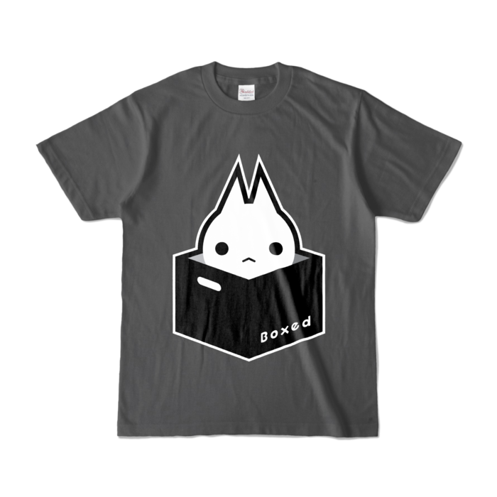 【濃Ｔ】白：S（チャコール）