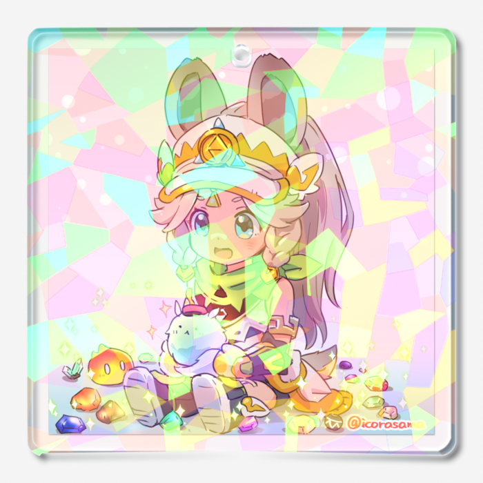 ホログラムアクリルキーホルダー - 50 × 50mm(1)