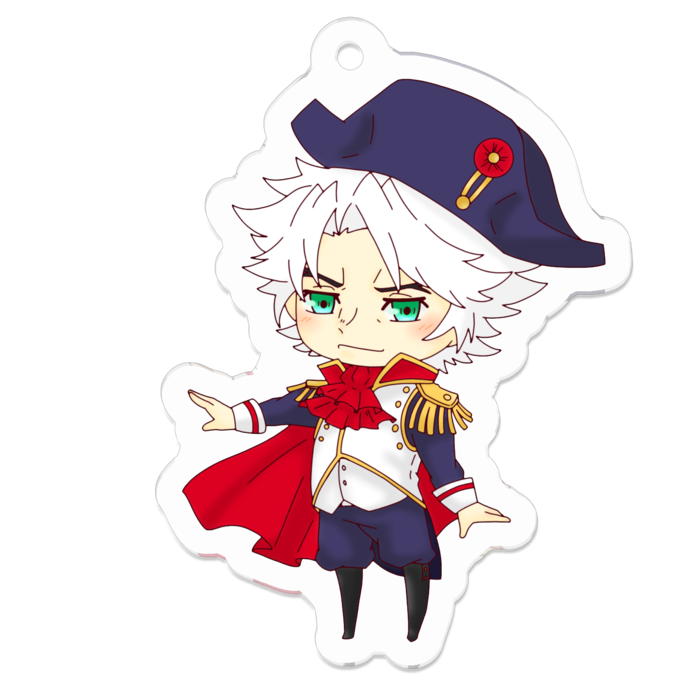 アクリルキーホルダー（コーティング） - 50 x 50 (mm)