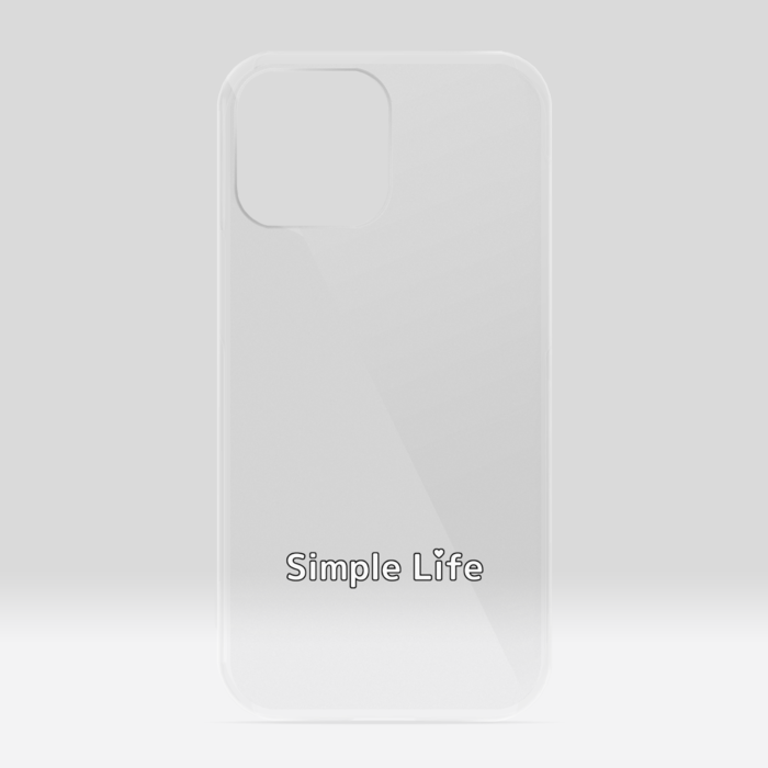 クリアiPhoneケースB　Simple Life❤　iPhone 13ProMax