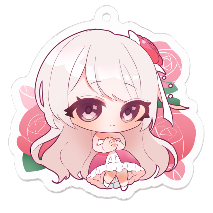 アクリルキーホルダー - 50 x 50 (mm) - LiLiA