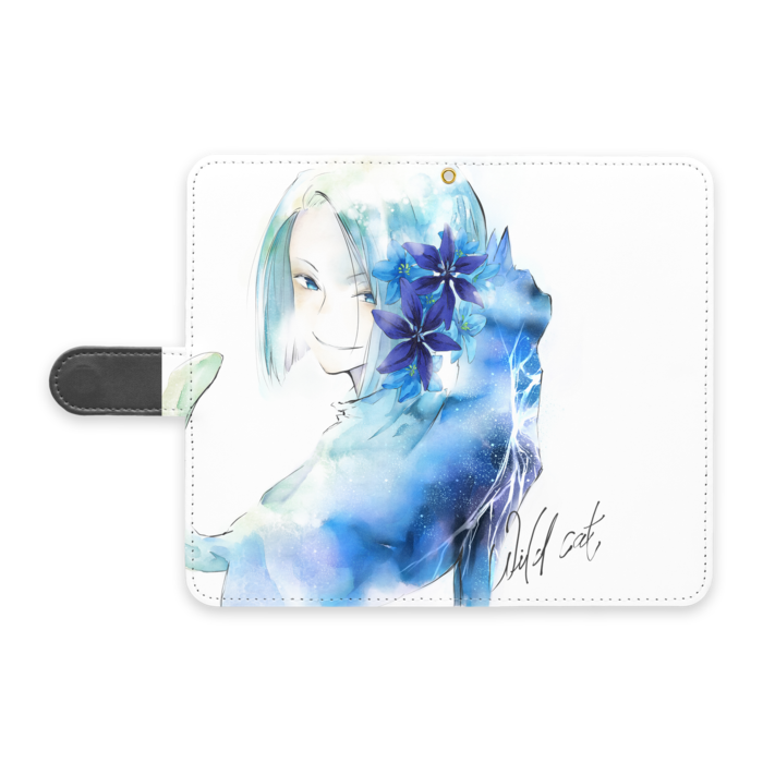 手帳型Androidケース - L - ストラップ穴 あり