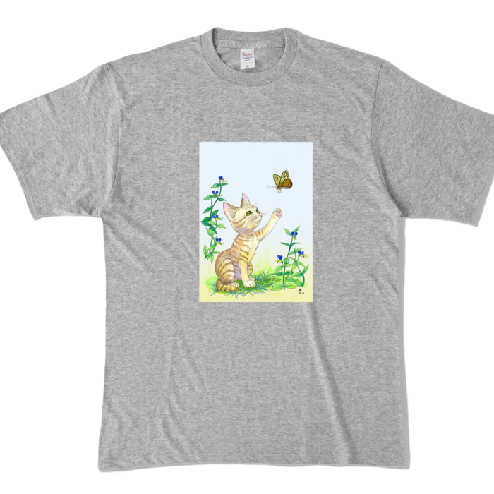 カラーTシャツ - XL - 杢グレー (濃色)