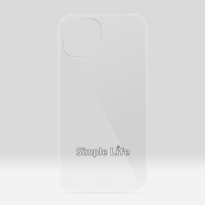 クリアiPhoneケースB　Simple Life♪　iPhone 13