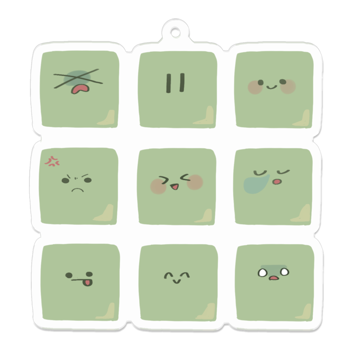 アクリルキーホルダー - 70 x 70 (mm)