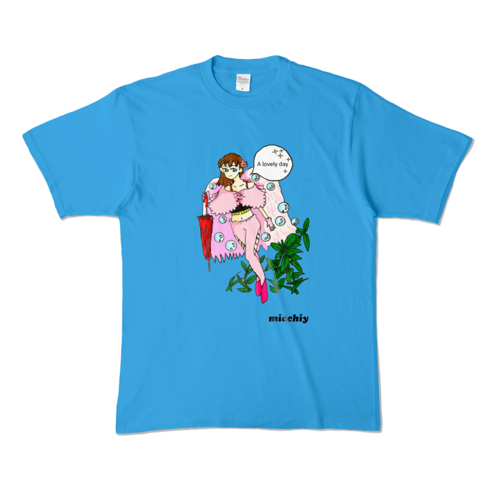 カラーTシャツ - XL - ターコイズ