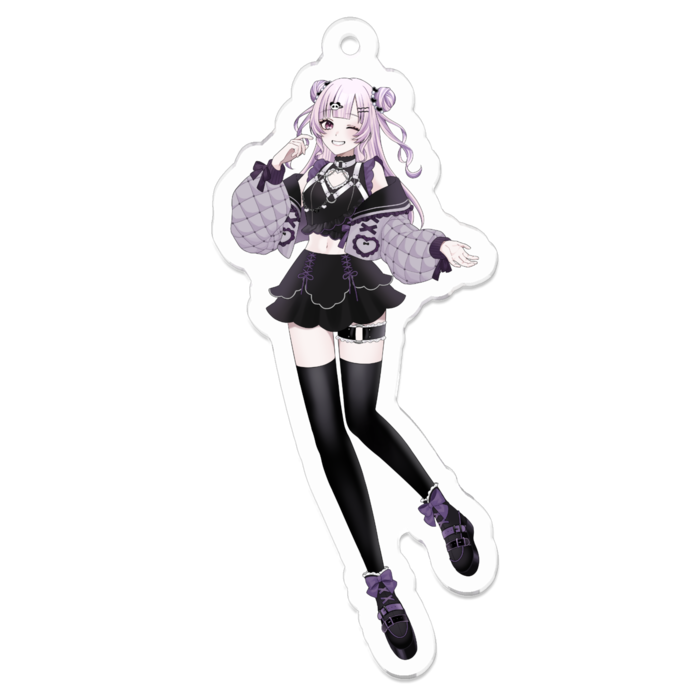 ピンクバージョン アクリルキーホルダー - 70 x 70 (mm)