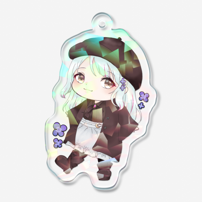 ホログラムアクリルキーホルダー - 50 × 50mm