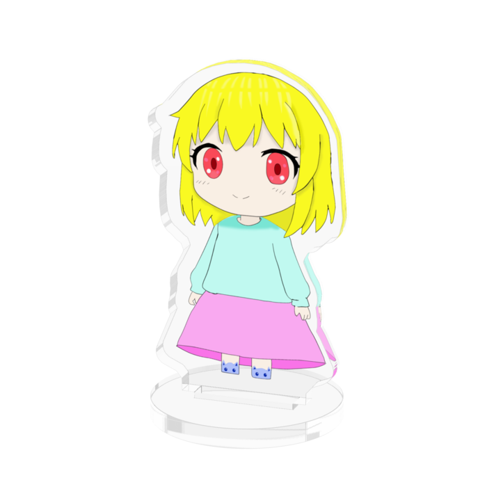 アクリルフィギュア - 50x50mm - 金髪っ子