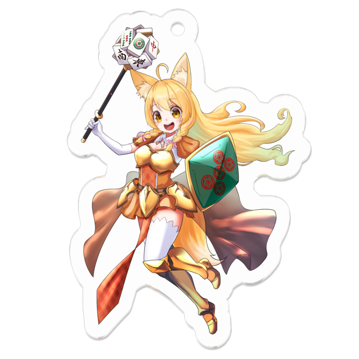 アクリルキーホルダー(コーティング) - 50 x 50 (mm)