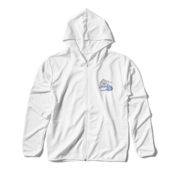 ジップパーカー - S - ホワイト