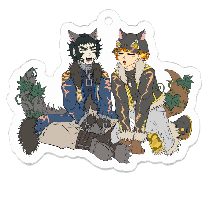 アクリルキーホルダー（コーティング） - 50 x 50 (mm)