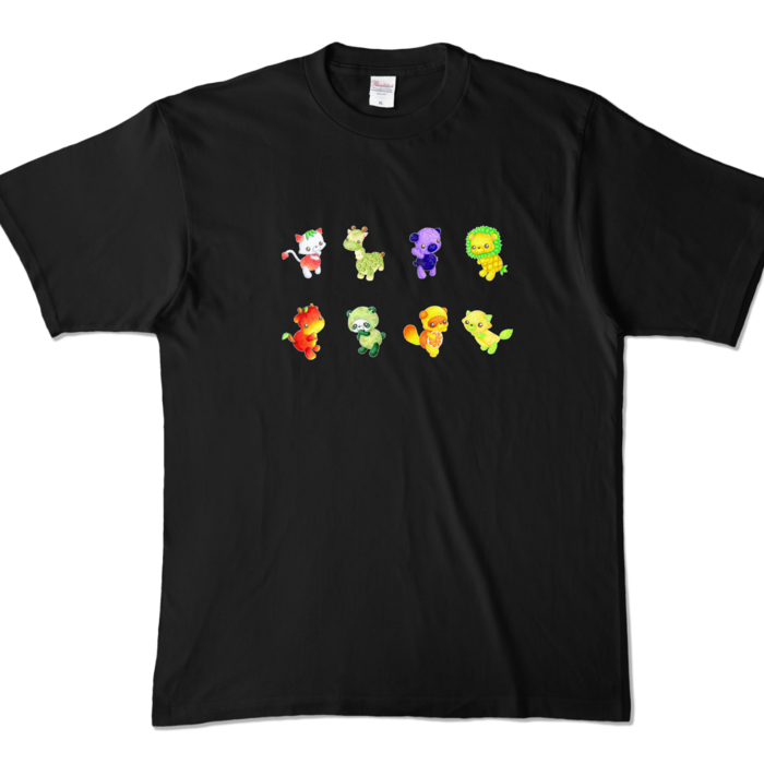 カラーTシャツ - XL - ブラック (濃色)