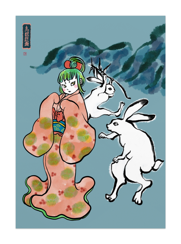 鳥獣戯画ポスター Miacomart Booth