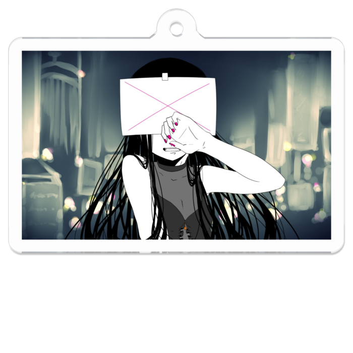 アクリルキーホルダー（コーティング） - 50 x 50 (mm)