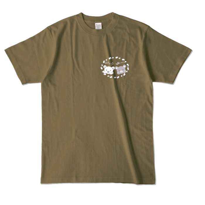 カラーTシャツ - L - オリーブ (濃色)