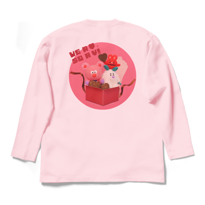 ロングスリーブTシャツ - L - ライトピンク