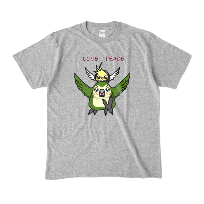 カラーTシャツ - M - 杢グレー (濃色)