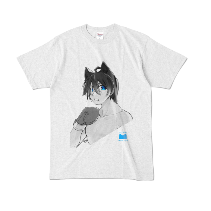 前面プリント：L - アッシュ