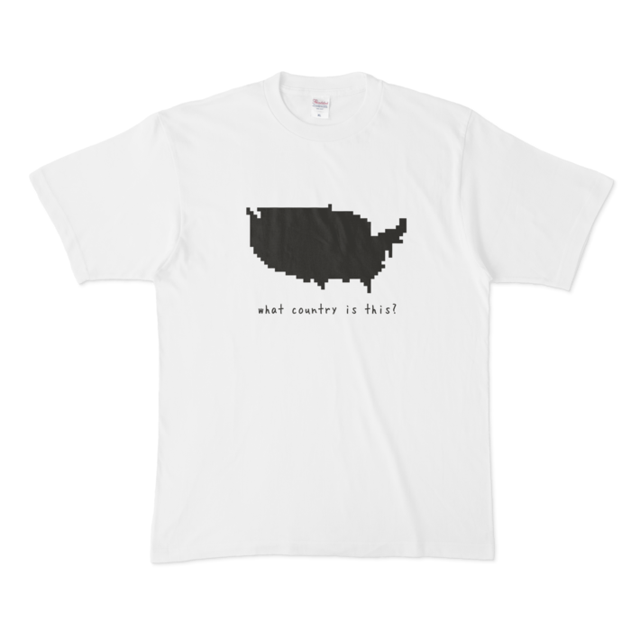 USA mapTシャツ - XL