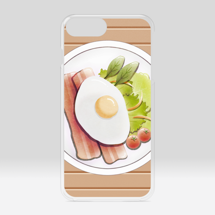 クリアiPhoneケース ベージュ iPhone 6Plus / 7Plus / 8Plus