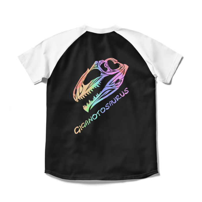 ラグランTシャツ - S - ブラック×ホワイト