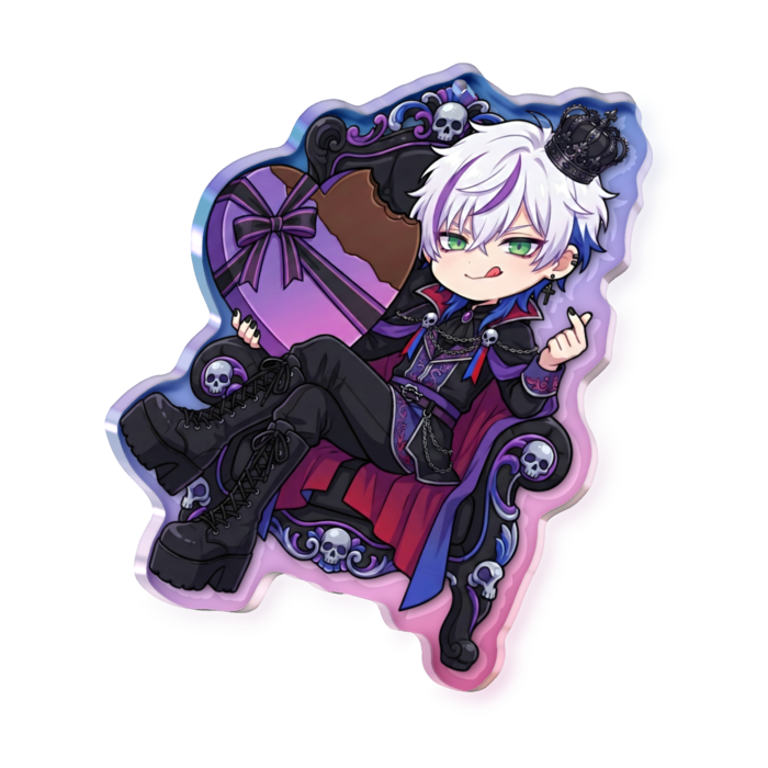 オーロラアクリルキーホルダー - 70 × 70mm