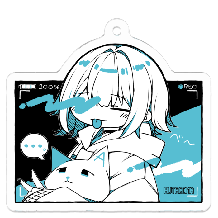 アクリルキーホルダー - 50 x 50 (mm)