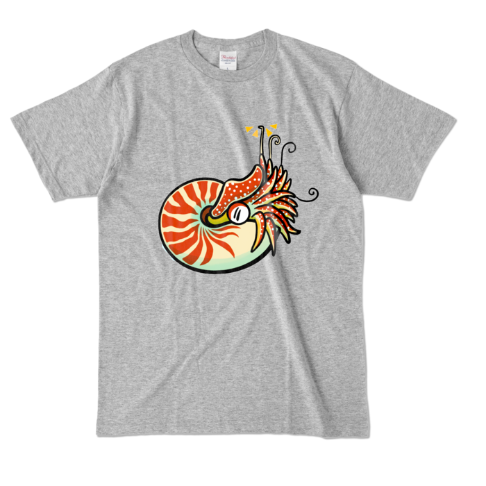 カラーTシャツ - L - 杢グレー (濃色)