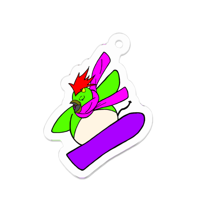 アクリルキーホルダー（コーティング） - 50 x 50 (mm)