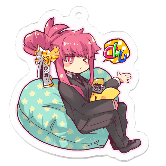 アクリルキーホルダー（コーティング） - 50 x 50 (mm)