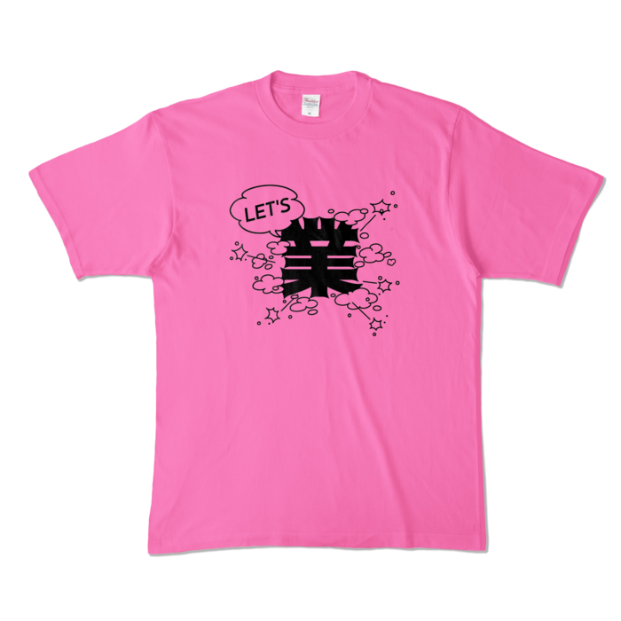 カラーTシャツ - XL - ピンク (濃色)