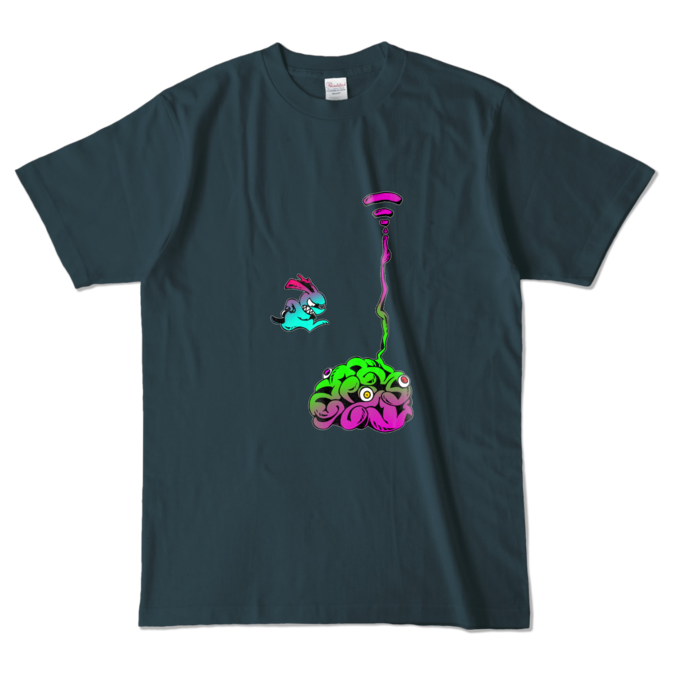 カラーTシャツ - L - デニム (濃色)(3)