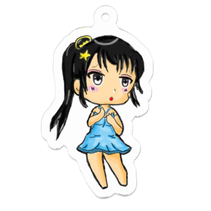 アクリルキーホルダー（コーティング） - 50 x 50 (mm)