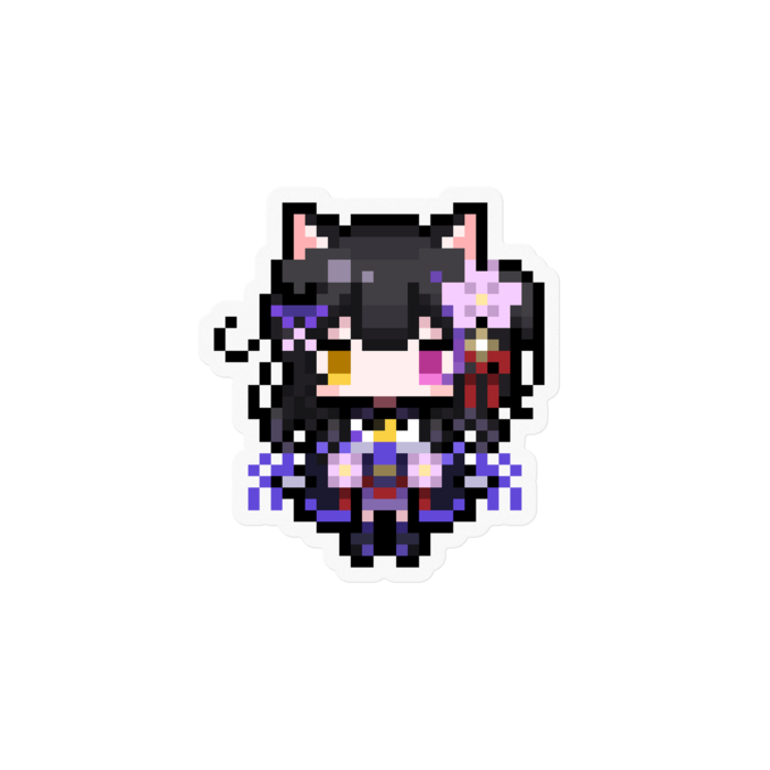 クリアステッカー(ちび) - 100 x 100 (mm)