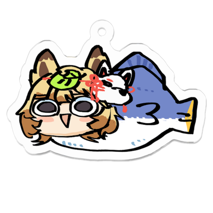 アクリルキーホルダー（コーティング） - 50 x 50 (mm)