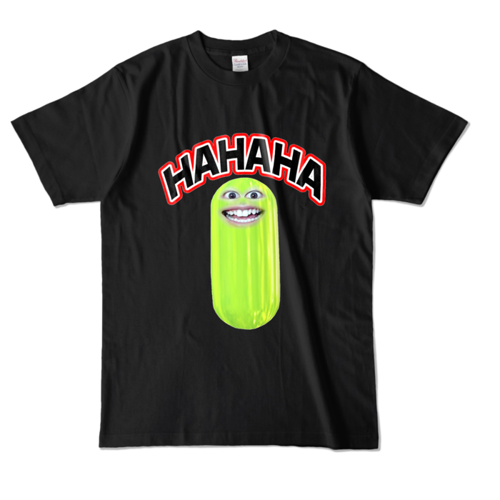[正面]カラーTシャツ - L - ブラック