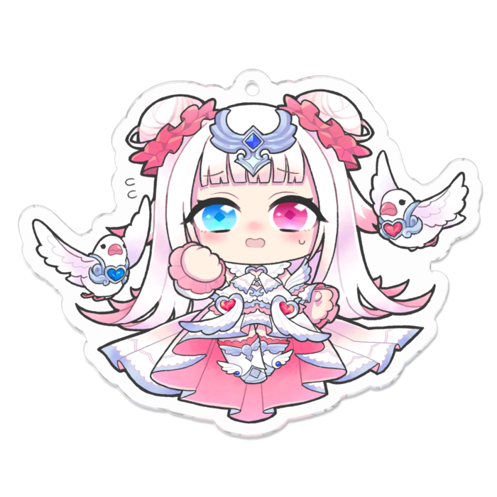 アクリルキーホルダー - 70 x 70 (mm)【あせあせ】