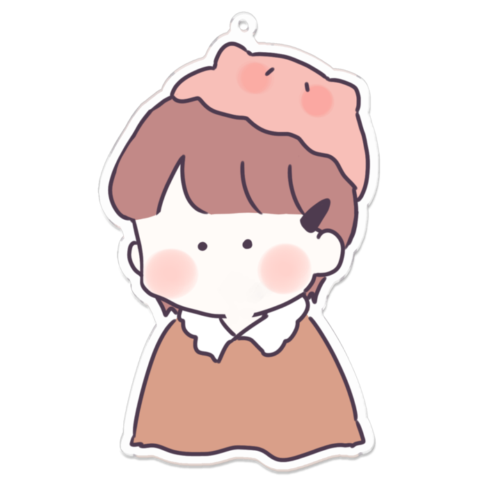 アクリルキーホルダー - 100 x 100 (mm)