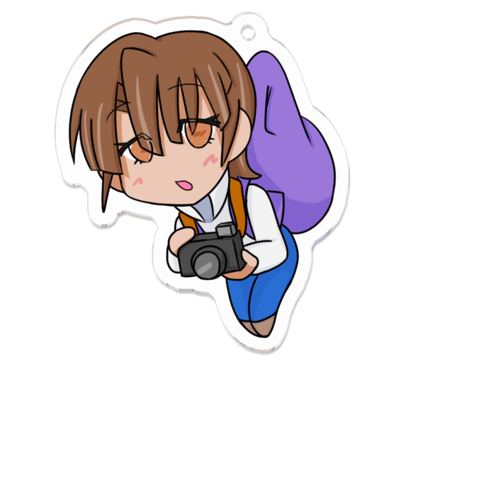 アクリルキーホルダー ぷらぷら仁花さん きつねのそば屋 Booth