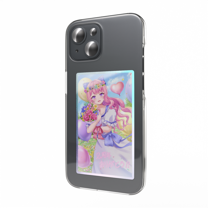 オーロラスマホステッカー -手書きコメあり