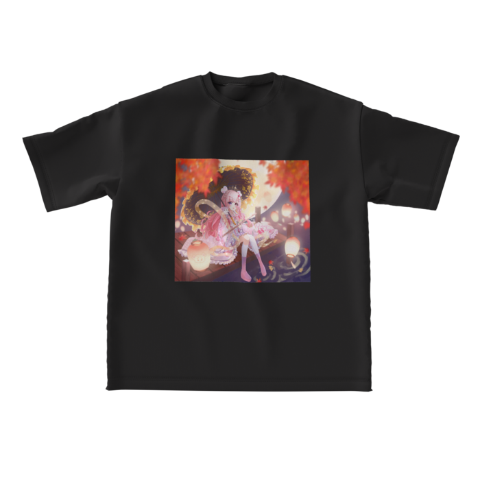 ビッグシルエットTシャツ - L - 両面