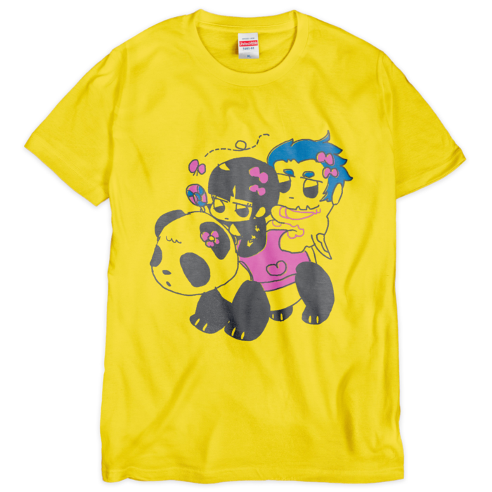 Tシャツ（シルクスクリーン印刷） - XL - 黄