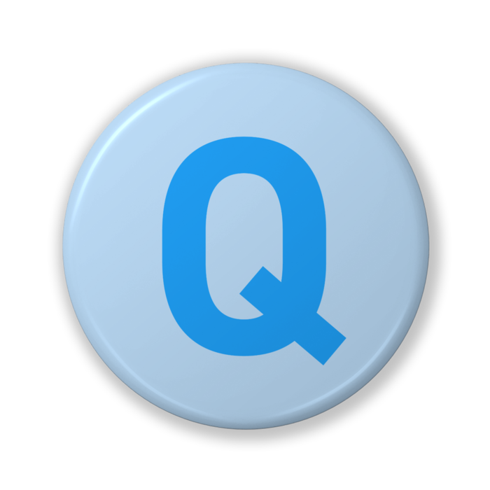 【Q(キュー)】〈アクア〉缶バッジ- 32mm